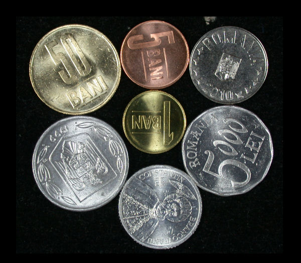 Romania Set of 7 Coins